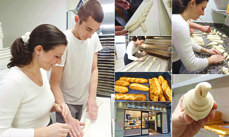 パリのパン屋さんでバゲット作りを体験！